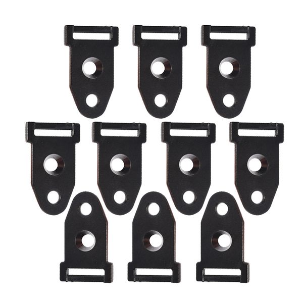 

10 pcs camping tent clamp canopy feet clips for outdoors tent stakes 2 holes