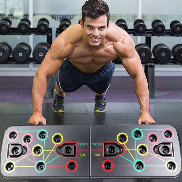

9 in 1 push up board exercise equipment for home gym body building men training fitness women workout sport pushups rack