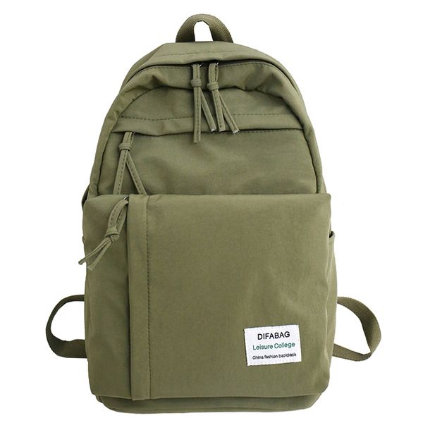 

classic waterproof nylon women backpack large capacity schoolbag for teenage girls multiple zip pocket ladies' travel bag sac