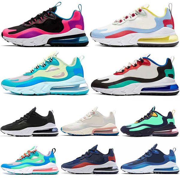 

Breathable NIK React Tennis Shoes Mens Running Shoes BAUHAUS Fashion Brand Black Pink White JADE Bright Violet Beige Womens Sports Sneakers