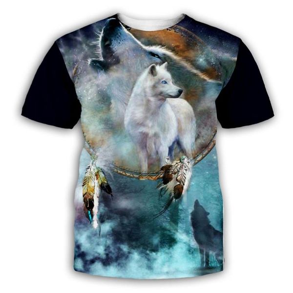 

метанию роскошь mens конструктора футболки майка tshirt личность 3d животных волк printed человек тенниска мужская одежда одежда тройник руб, White;black