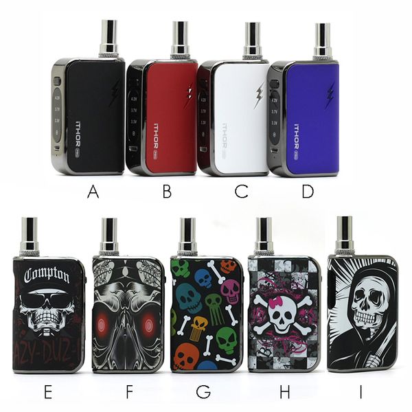 

Оригинальные iTHOR Pro 2 в 1 наборе Box Mod Kit Электронные сигареты Vape Mods 650mAh VV Аккумулятор подходит для картриджей диаметром 11,5 мм