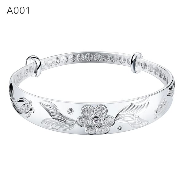 

shuangr classic fashion silver color metal round bangle women plated bracelets lasting color bangles wedding party accessories, Black