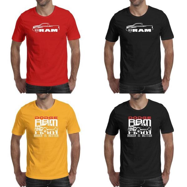 

mens dodge ram automotive trucks fashion t shirt printing cool cotton shirts humorous short sleeve tees, White;black
