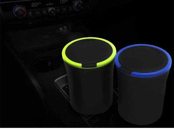 

4s car ashtray with led night light car ashtray green desk