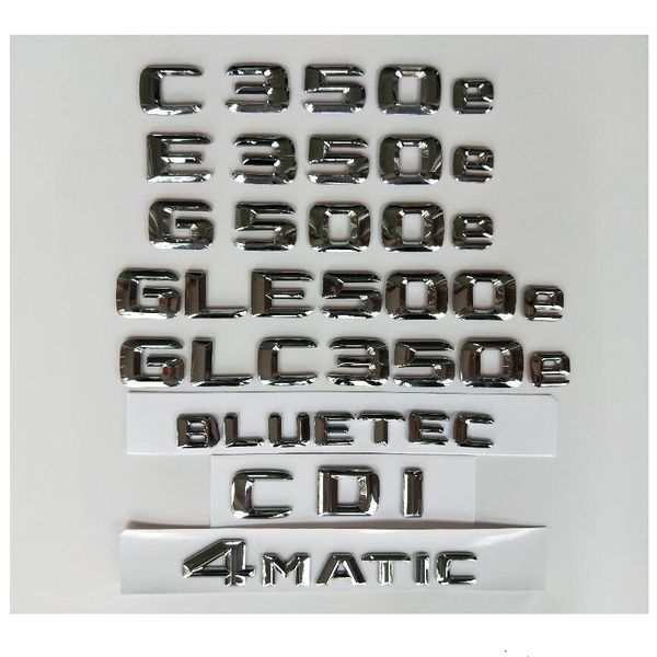 

Хромированные буквы Эмблемы Значки AMG C350e E350e G350e GLS350e GLC350e GLE500e 4MATIC CDI CGI HYBRID BLUETEC