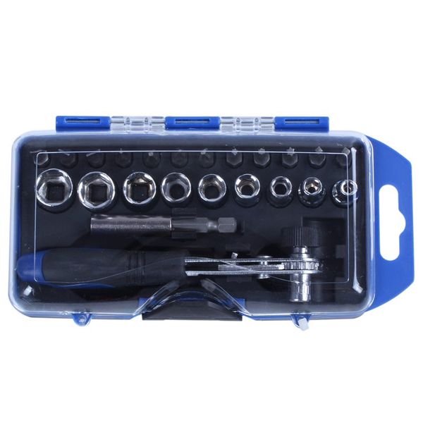 

23 in 1 precision mini ratchet screwdriver bits set sockets repair tool kit