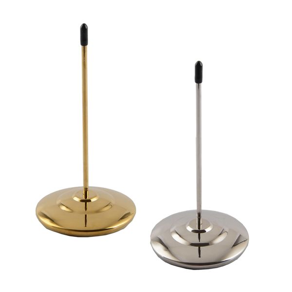 

2pcs gold + silver check spindle bill spike fork food orders cafe restaurant