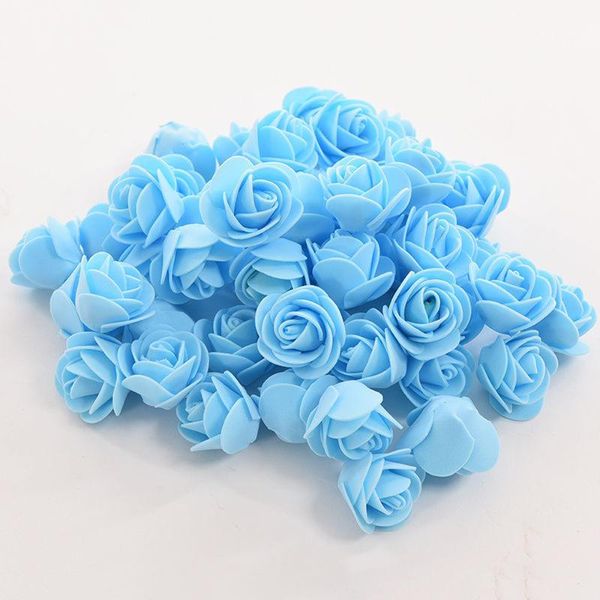 

50pcs 6 colors fake rose foam flower heads weddings home room decors ornaments