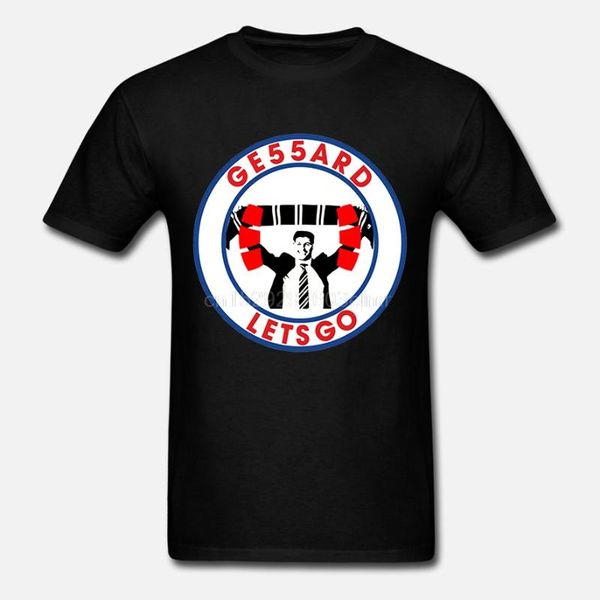 

glasgow rangers t-shirt - steven gerrard lets go design up to 5xl, White;black