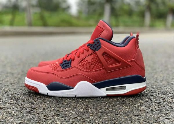 

high version 4s gym red white metallic gold obsidian ci1184-617 mens designer basketball shoes ship with original box