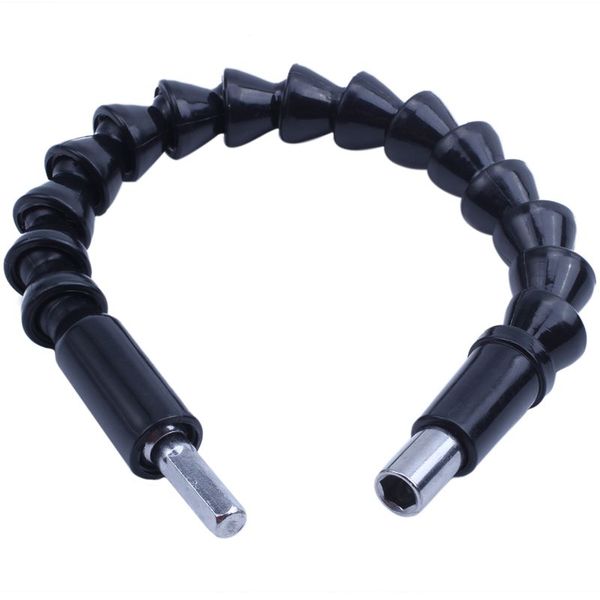 

30cm flexible screwdriver drill shaft drive bit extension extender link snake black