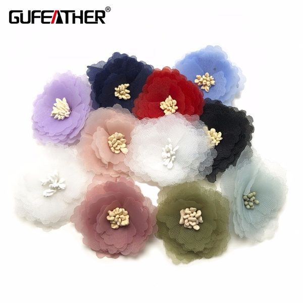 

gufeather f23 / 4cm цветы / ювелирные аксессуары / ткани цветы / фурнитура для ювелирных изделий / изготовление ювелирных изделий / украшени