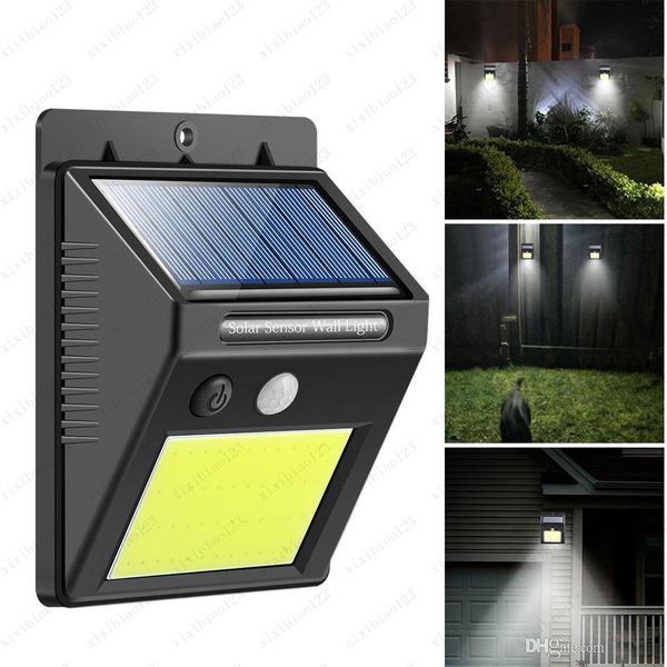 

48leds водонепроницаемый открытый бра led solar night датчик света pir движения авто swith солнечная лампа крыльцо улица забор сад электроос