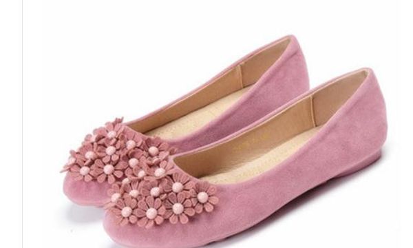 

women's shoes in spring and autumn flat bottom round head suede@6065, Black