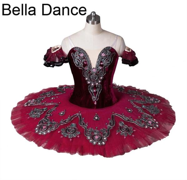 

бесплатная доставка женщины бургундия принцесса флорина балета туту девушки профессиональный танец dressbt8992, Black;red