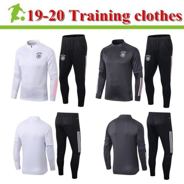 

2020 european nations cup germany training suit muller kroos parker kaku soccer tracksuit survetement ffootball reus jacket tracksuits set, Black;red