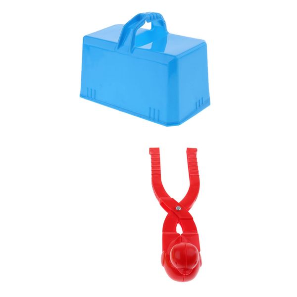 

snowball maker sets - 2x duck shape scooper & 1x snow brick mold kids winter outdoor fun play toy