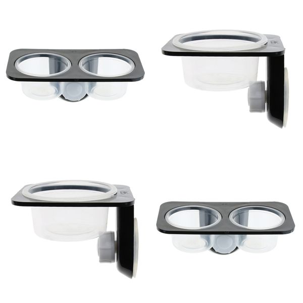 

4шт рептилии feeder кормление чаша еды вода dish насекомые паука разведение горшки