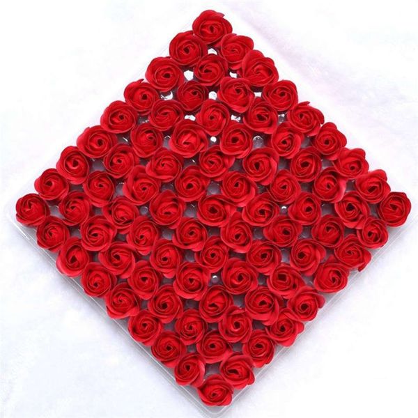 

2019 new product 4*3.5cm scented rose flower head bath body soap wedding party gift valentine's day