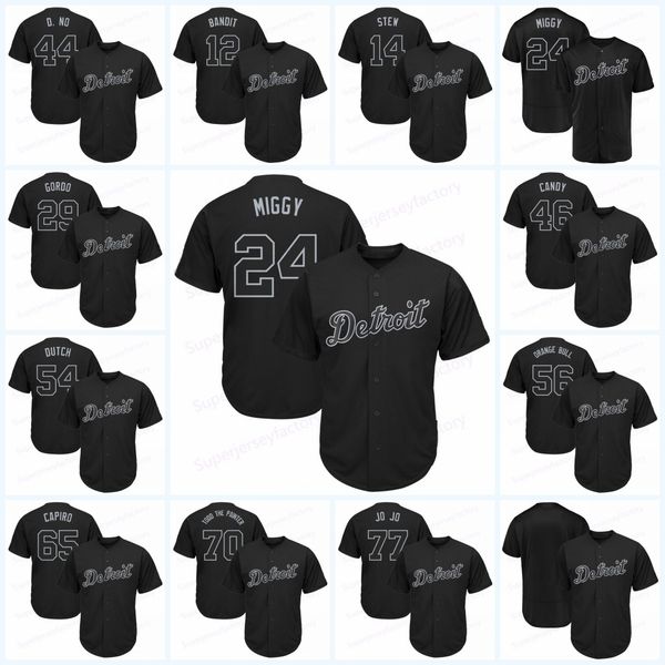 

Detroit Nickname Tigers 2019 Weekend Players Jerseys 24 Cabrera Miguel Miggy Brandon Dixon BANDIT Jeimer Candelario CANDY STINCHCOMB jersey