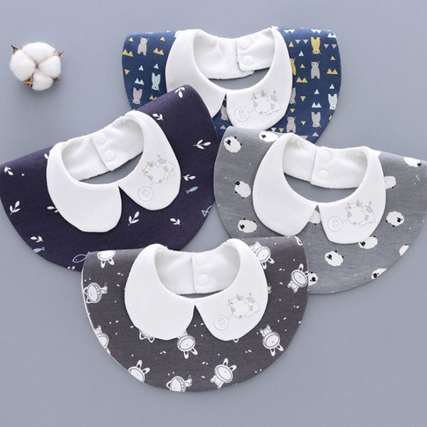 

360 degree waterproof bib saliva printing tie getleman baby bibs cotton baby bibs soft feeding bandana bibs accessories