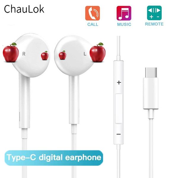 

c earphone with microphone type wired usb c digital earbuds dac in-ear usb c headsets for pixel 2 3 xl samsung huawei xiaomi htc