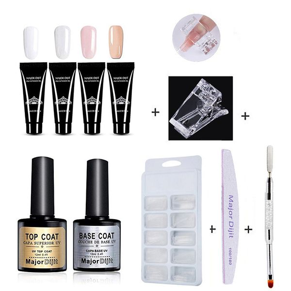 

four color nail art set extension nail gel full cover tip generator kit for manicure