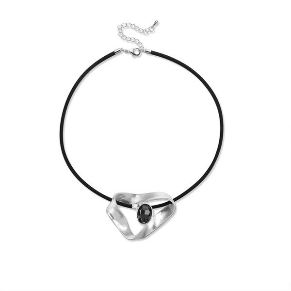 

creative short necklace personalized alloy pendant necklace fashion elegant women jewelry for party wedding, Silver