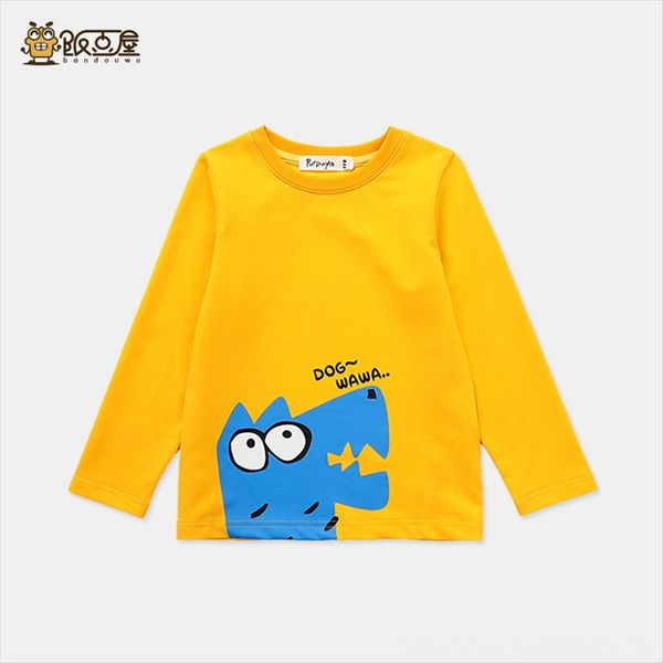 

children's pattern cartoon western style t- long sleeve autumn t-shirt underwear underwear cotton base shirt children's fashionabl, White