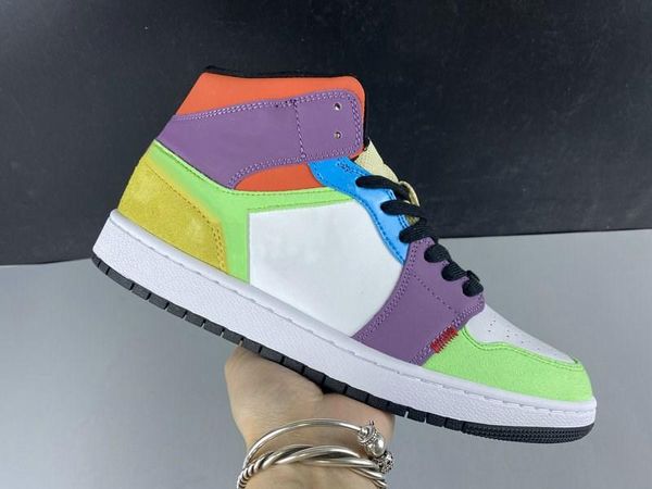 

дизайнер хорошего качества 1 mid multicolor баскетбольная обувь белый черный лампочки team orange мода спорт zapatos кроссовки корабль с кор