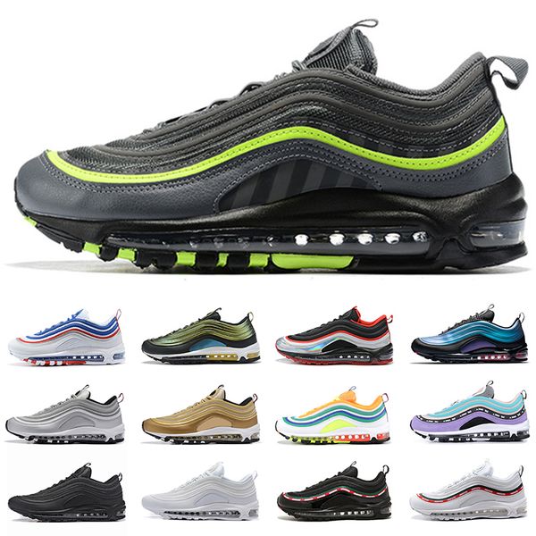 

new men women running shoes laser fuchsia neon seoul triple black silver gold bullet bright citron designer sport sneakers 36-45 wholesale, White;red