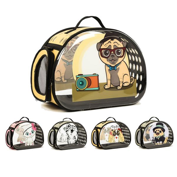 

прозрачная собака перевозчик складная сумка кошка дорожная сумка дышащие сумки на ремне для маленьких собак щенок переноски пэт рюкзак