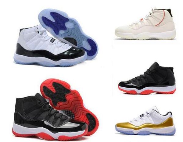 

new 11s basketball shoes gamma blue concord space jam bred legend high low women mens 2019 designer 11 shoes sneakers with box