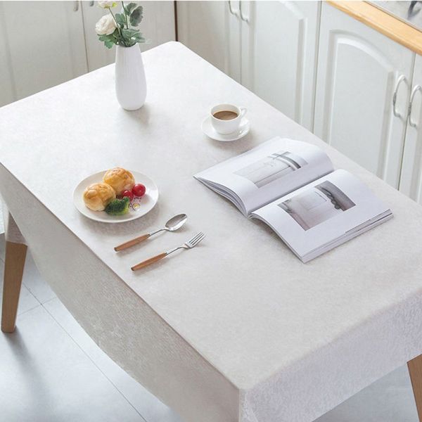 

household plastic disposable tablecloth solid color birthday party table cover rectangle desk covers new year's tablecloth