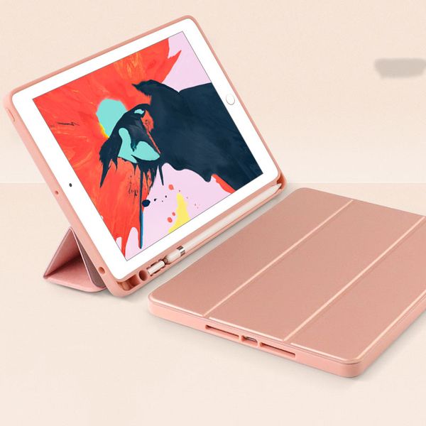 

ipad 10.2 leather case, 9.7 flat cover, 3-fold flat bracket, pen slot function, 10.5 full cover, edge-fall, shock-resistant leather case