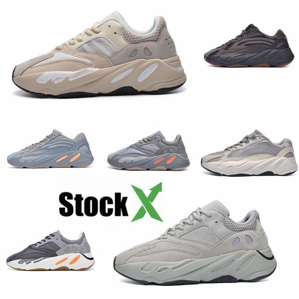 

700 wave runner magnet utility black running shoes kanye west designer shoes men women 700 v2 vanta static sports seankers with boxs #qa957