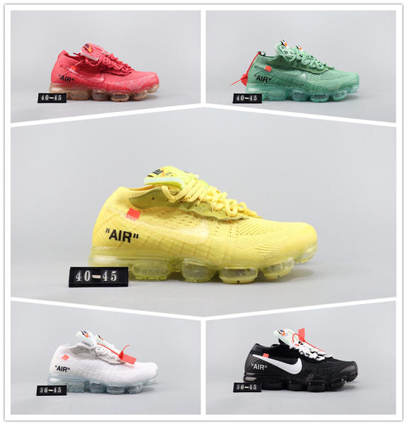 

с коробкой 2019 кроссовки vapormax Мужские кроссовки 2018 2,0 испаряются мужчин Макс женщин на воздушной подушке Desinger белый Повседневная обувь