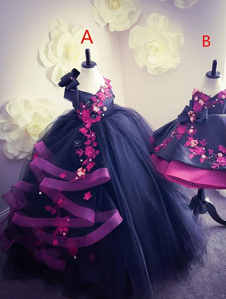 

кристаллы backless sexy кружевные платья девушки цветка тюль бальное платье маленькая девочка свадебные платья винтажные платья pageant плат, White;blue