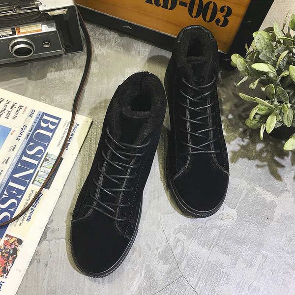 

masorini cow suede leather winter boots men comfortable boots ww-770, Black