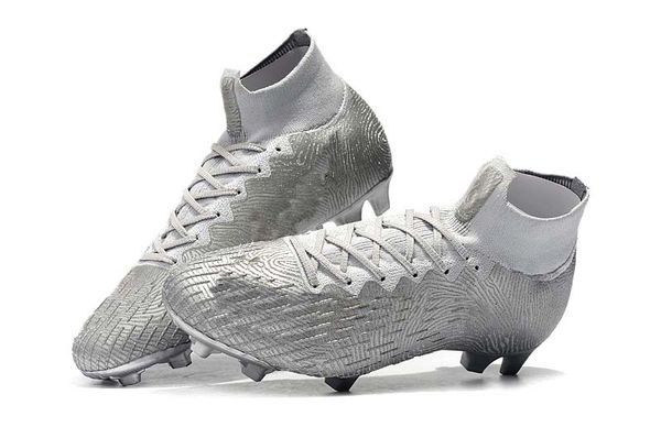 

boutique mens fg football boots neymar limited cr7 shuai 360 superfly vii victory soccer cleats fg silver soccer shoes