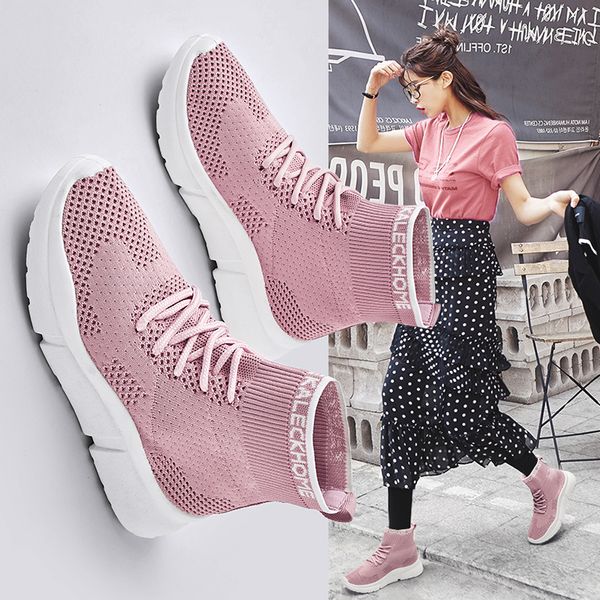 

easy match classic street fashion female women girl high sock running travel walking shoes leisure sport balenciaca sneakers