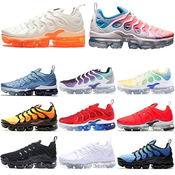 

Good CHAUSSURES ZAPATOS TN Plus Running Shoes Men Women VPMX Game Royal Tropical Sunset Creamsicle Designer Sneakers Sport Shoes Size 36-45