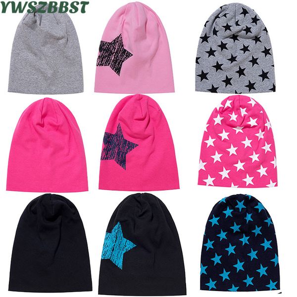 

new autumn winter star kids cotton street dance hip hop hat boys girls hat scarf crochet children beanie baby cap