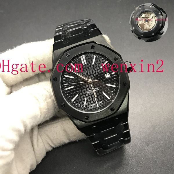 

11 colors watch 2813 men automatic watches 42mm stainless steel transparent bottom cover with black strap luminous wristwatch, Slivery;brown