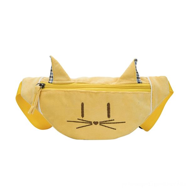 

1pc cat cartoon cute 3d skiing wear athletic & outdoor apparel waist fanny pack city jogging bag purse handbag with adjustable strap for gir