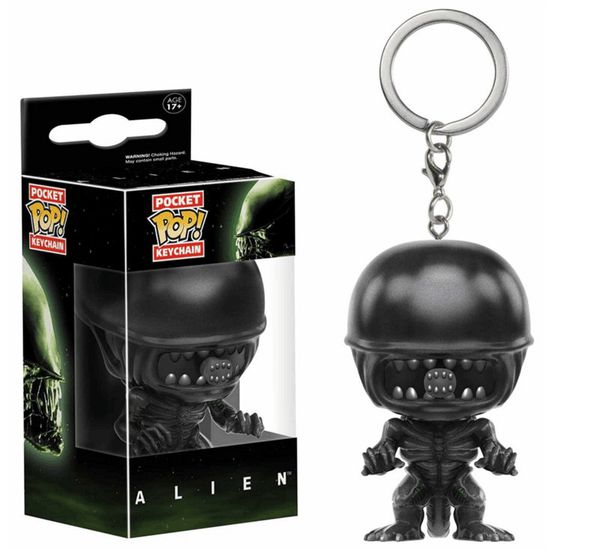 

funko поп чужда тема брелок карманный поп фигурка инопланетянин брелоки пользу детей веселые виниловые куклы игрушки брелок для подарка