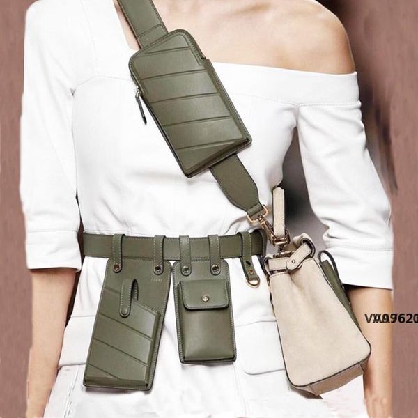 

women waist bag fashion leather waist belt bag crossbody chest bags girl fanny pack small phone pack shoulder strap packs 03037va7620