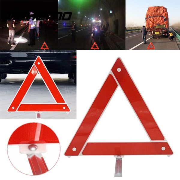 

car auto emergency hazard breakdown warning board reflective triangle sign