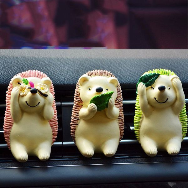 

auto accessories car perfume cute little hedgehog car air conditioning air freshener scent for girls